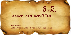 Bienenfeld Renáta névjegykártya
